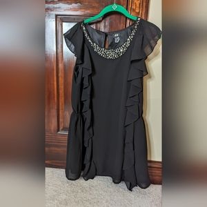 H&M black rhinestone tunic